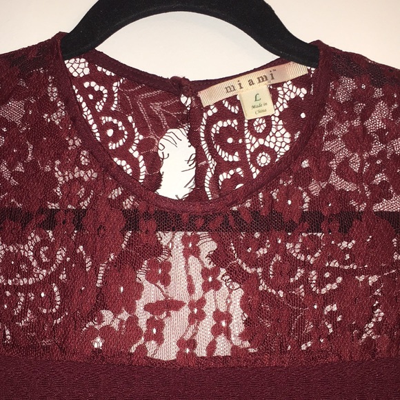 ✨2/$25✨ Maroon Fit&Flare Dress - Picture 3 of 8